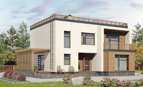 215-002-Л Проект двухэтажного дома, красивый загородный дом из пеноблока Кулебаки | Проекты домов от House Expert