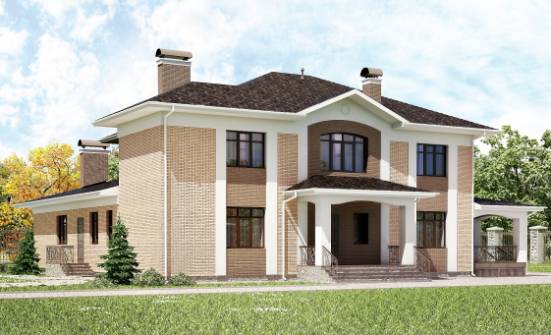 520-001-П Проект трехэтажного дома, огромный домик из пеноблока Балахна | Проекты домов от House Expert