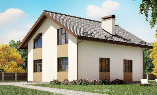 170-002-П Проект двухэтажного дома с мансардой, бюджетный коттедж из поризованных блоков Кстово | Проекты домов от House Expert