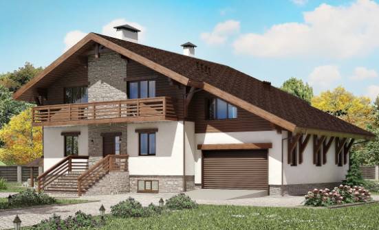 420-001-П Проект трехэтажного дома мансардой и гаражом, уютный загородный дом из кирпича Дзержинск | Проекты домов от House Expert