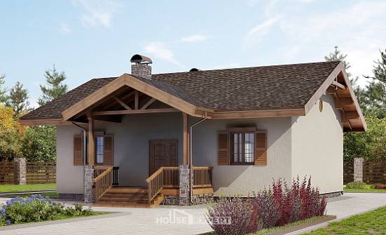 090-002-Л Проект одноэтажного дома, классический загородный дом из кирпича Богородск | Проекты домов от House Expert