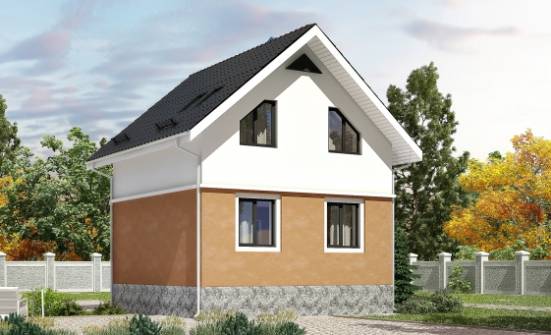 100-005-Л Проект трехэтажного дома мансардой, классический домик из бризолита Дзержинск | Проекты домов от House Expert