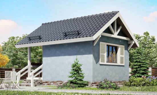 020-001-П Проект одноэтажного дома, экономичный домик из бревен Кулебаки | Проекты домов от House Expert