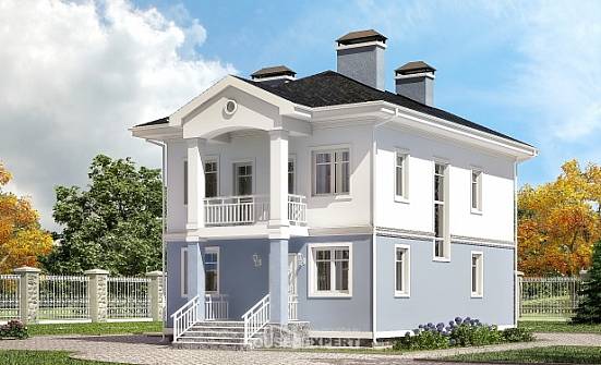 120-001-П Проект двухэтажного дома, недорогой коттедж из газосиликатных блоков Нижний Новгород | Проекты домов от House Expert