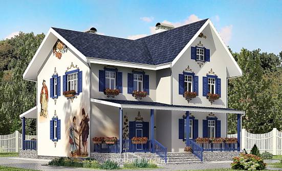 180-003-П Проект двухэтажного дома, простой загородный дом из кирпича Лысково | Проекты домов от House Expert