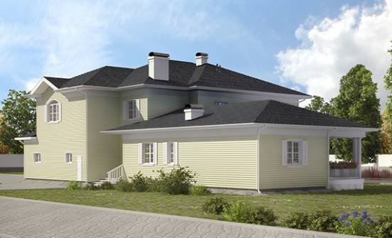 410-002-Л Проект двухэтажного дома и гаражом, уютный домик из газобетона Арзамас | Проекты домов от House Expert