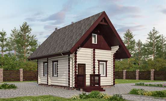 035-001-Л Проект бани из дерева Богородск | Проекты одноэтажных домов от House Expert