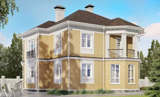 160-001-Л Проект двухэтажного дома, бюджетный коттедж из газобетона Богородск | Проекты домов от House Expert