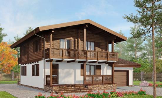 200-011-П Проект двухэтажного дома с мансардой, уютный загородный дом из газобетона Заволжье | Проекты домов от House Expert