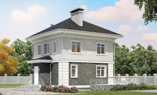 090-003-П Проект двухэтажного дома, бюджетный загородный дом из арболита Балахна | Проекты домов от House Expert