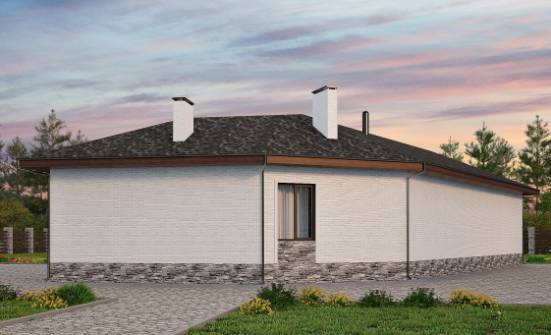 145-001-Л Проект бани из бризолита Бор | Проекты домов от House Expert