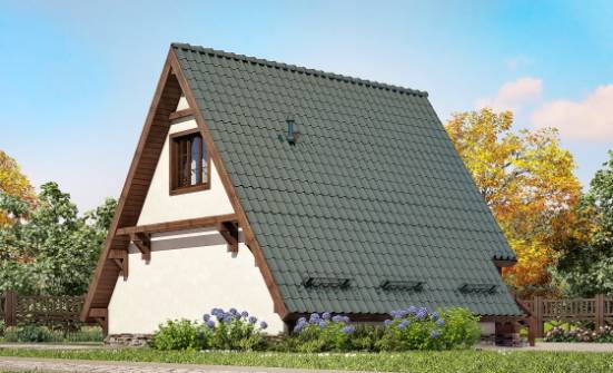 070-003-П Проект двухэтажного дома мансардой, простой домик из дерева Кстово | Проекты домов от House Expert