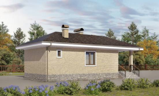 040-002-П Проект бани из твинблока Кстово | Проекты одноэтажных домов от House Expert