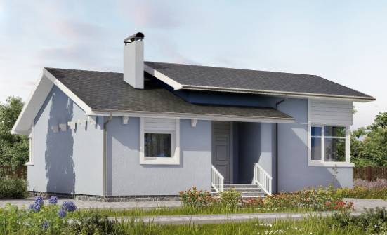 110-003-Л Проект одноэтажного дома, классический домик из пеноблока Саров | Проекты одноэтажных домов от House Expert