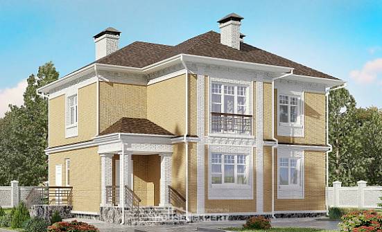 160-001-Л Проект двухэтажного дома, бюджетный коттедж из газобетона Богородск | Проекты домов от House Expert