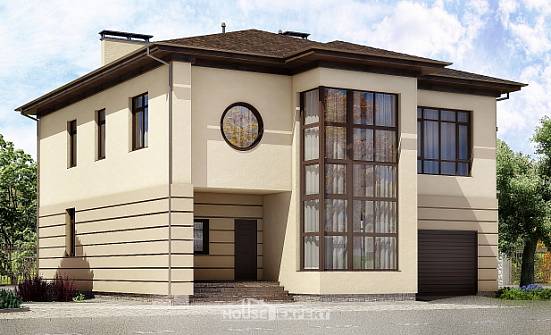 300-006-П Проект двухэтажного дома и гаражом, огромный домик из кирпича Нижний Новгород | Проекты домов от House Expert