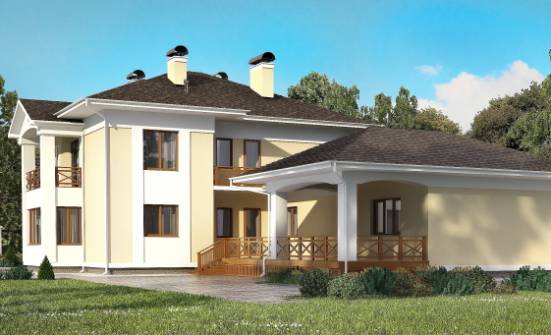 375-002-Л Проект двухэтажного дома, гараж, классический загородный дом из кирпича Арзамас | Проекты домов от House Expert