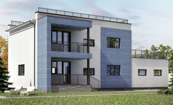 180-012-Л Проект двухэтажного дома и гаражом, классический загородный дом из кирпича Урень | Проекты домов от House Expert