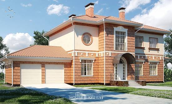 285-001-Л Проект двухэтажного дома, гараж, красивый дом из кирпича Нижний Новгород | Проекты домов от House Expert