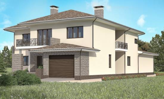 500-001-П Проект трехэтажного дома, гараж, большой коттедж из кирпича Кстово | Проекты домов от House Expert