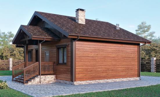 065-001-П Проект бани из пеноблока Богородск | Проекты одноэтажных домов от House Expert