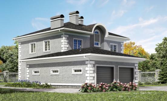 245-004-Л Проект двухэтажного дома, гараж, уютный загородный дом из кирпича Арзамас | Проекты домов от House Expert
