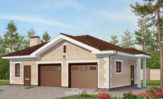 070-005-П Проект гаража из кирпича Кстово | Проекты домов от House Expert