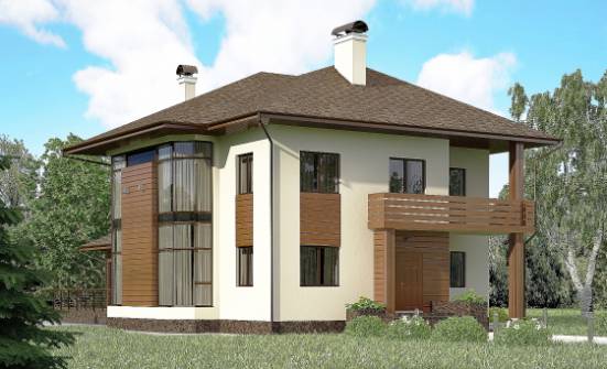 300-001-П Проект двухэтажного дома, большой коттедж из кирпича Городец | Проекты домов от House Expert