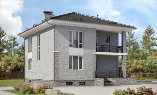 275-004-П Проект трехэтажного дома, гараж, огромный дом из кирпича Выкса | Проекты домов от House Expert