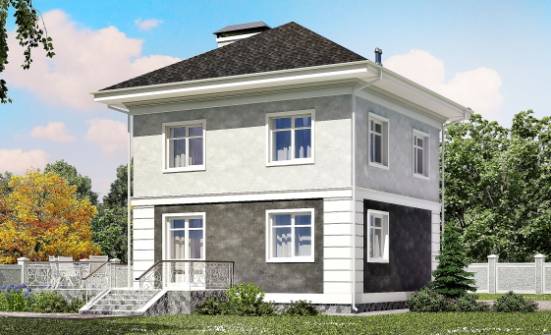 090-003-П Проект двухэтажного дома, бюджетный загородный дом из арболита Балахна | Проекты домов от House Expert