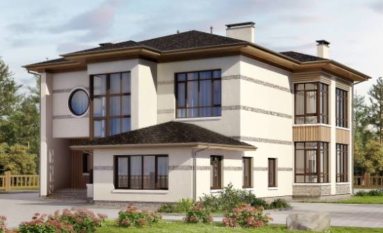 345-001-П Проект двухэтажного дома, современный домик из твинблока Саров | Проекты домов от House Expert