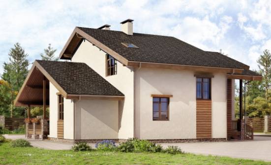 240-003-П Проект двухэтажного дома с мансардой, просторный коттедж из кирпича Кулебаки | Проекты домов от House Expert
