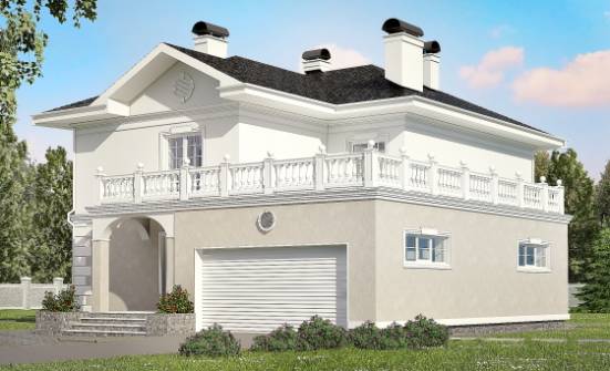 340-002-П Проект двухэтажного дома, гараж, просторный домик из кирпича Нижний Новгород | Проекты домов от House Expert