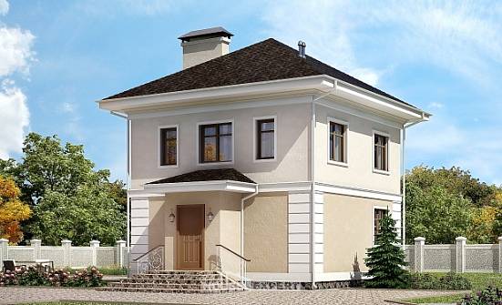 090-003-Л Проект двухэтажного дома, красивый коттедж из поризованных блоков Нижний Новгород | Проекты домов от House Expert