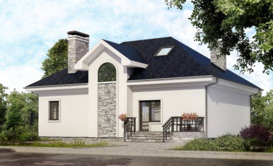150-008-П Проект двухэтажного дома с мансардой, красивый дом из арболита Лысково | Проекты домов от House Expert