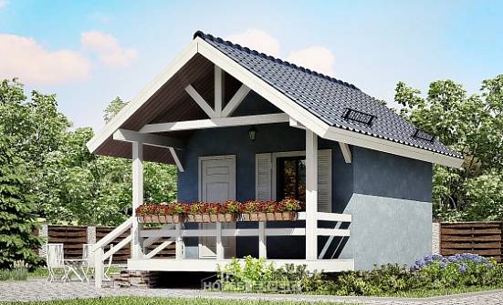 020-001-Л Проект одноэтажного дома, экономичный дом из дерева Лысково | Проекты домов от House Expert
