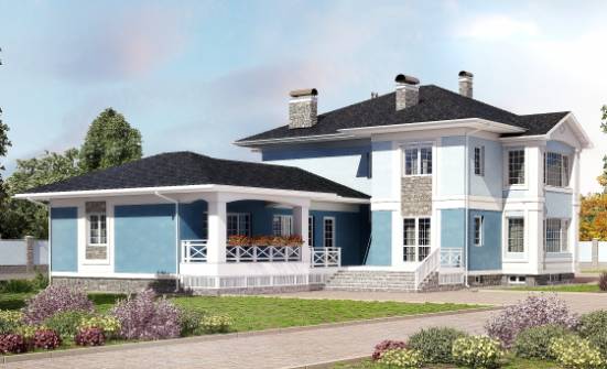620-001-П Проект трехэтажного дома и гаражом, огромный коттедж из твинблока Кстово | Проекты домов от House Expert