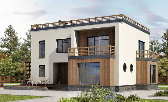 215-002-Л Проект двухэтажного дома, красивый загородный дом из пеноблока Кулебаки | Проекты домов от House Expert