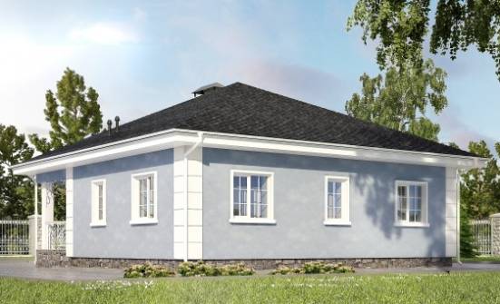 100-001-П Проект одноэтажного дома, уютный коттедж из газосиликатных блоков Богородск | Проекты домов от House Expert