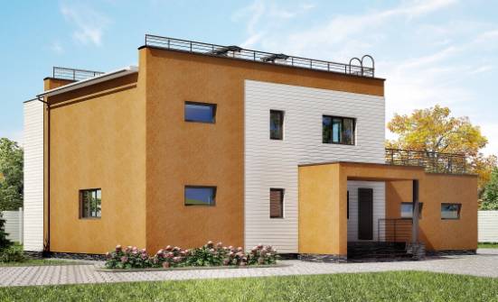 180-012-П Проект двухэтажного дома и гаражом, средний домик из кирпича Кстово | Проекты домов от House Expert