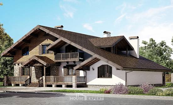 320-002-П Проект двухэтажного дома мансардный этаж, красивый домик из кирпича Выкса | Проекты домов от House Expert