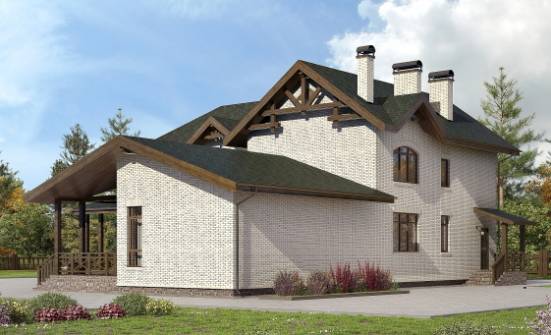 340-004-Л Проект двухэтажного дома, просторный домик из твинблока Нижний Новгород | Проекты домов от House Expert