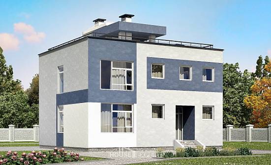 180-005-П Проект двухэтажного дома, современный дом из газосиликатных блоков Нижний Новгород | Проекты домов от House Expert