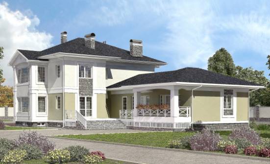 620-001-Л Проект трехэтажного дома, гараж, огромный коттедж из пеноблока Нижний Новгород | Проекты домов от House Expert