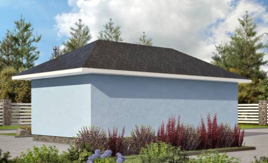 040-001-Л Проект гаража из арболита Кстово | Проекты домов от House Expert