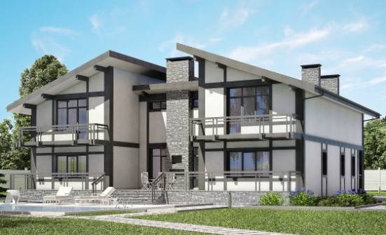 280-002-П Проект двухэтажного дома мансардный этаж, уютный коттедж из кирпича Выкса | Проекты домов от House Expert