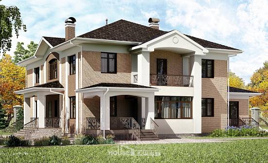 520-001-П Проект трехэтажного дома, огромный домик из пеноблока Балахна | Проекты домов от House Expert