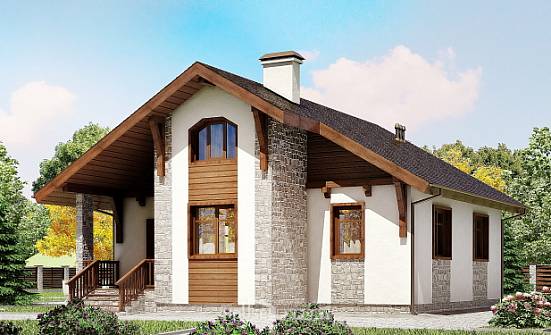 080-002-Л Проект одноэтажного дома, простой дом из керамзитобетонных блоков Бор | Проекты домов от House Expert