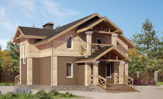 160-014-П Проект двухэтажного дома, доступный домик из твинблока Бор | Проекты домов от House Expert