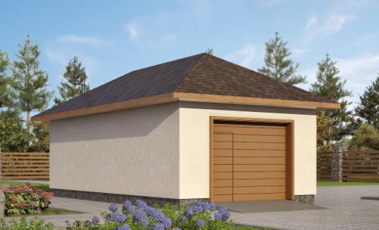 040-001-П Проект гаража из теплоблока Павлово | Проекты одноэтажных домов от House Expert